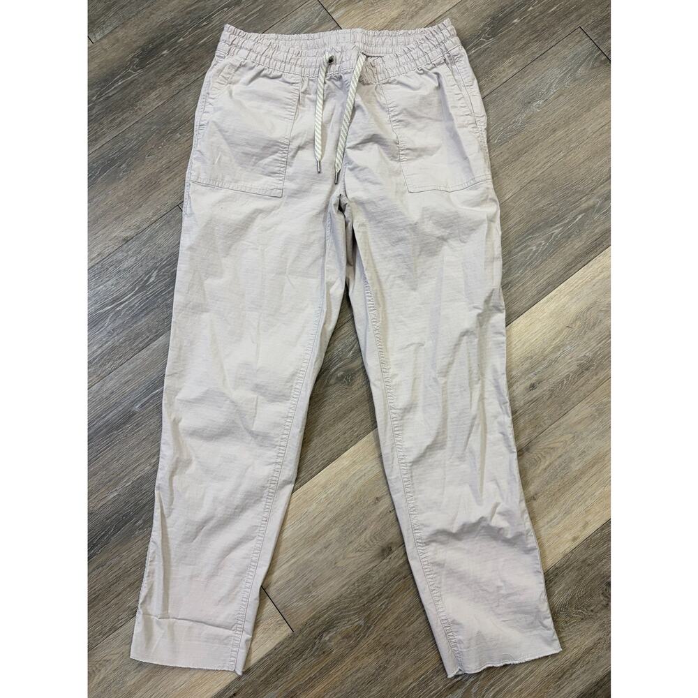 Vuori Ripstop Jogger Pants Beige Drawstring Elastic Waist Men’s Size M